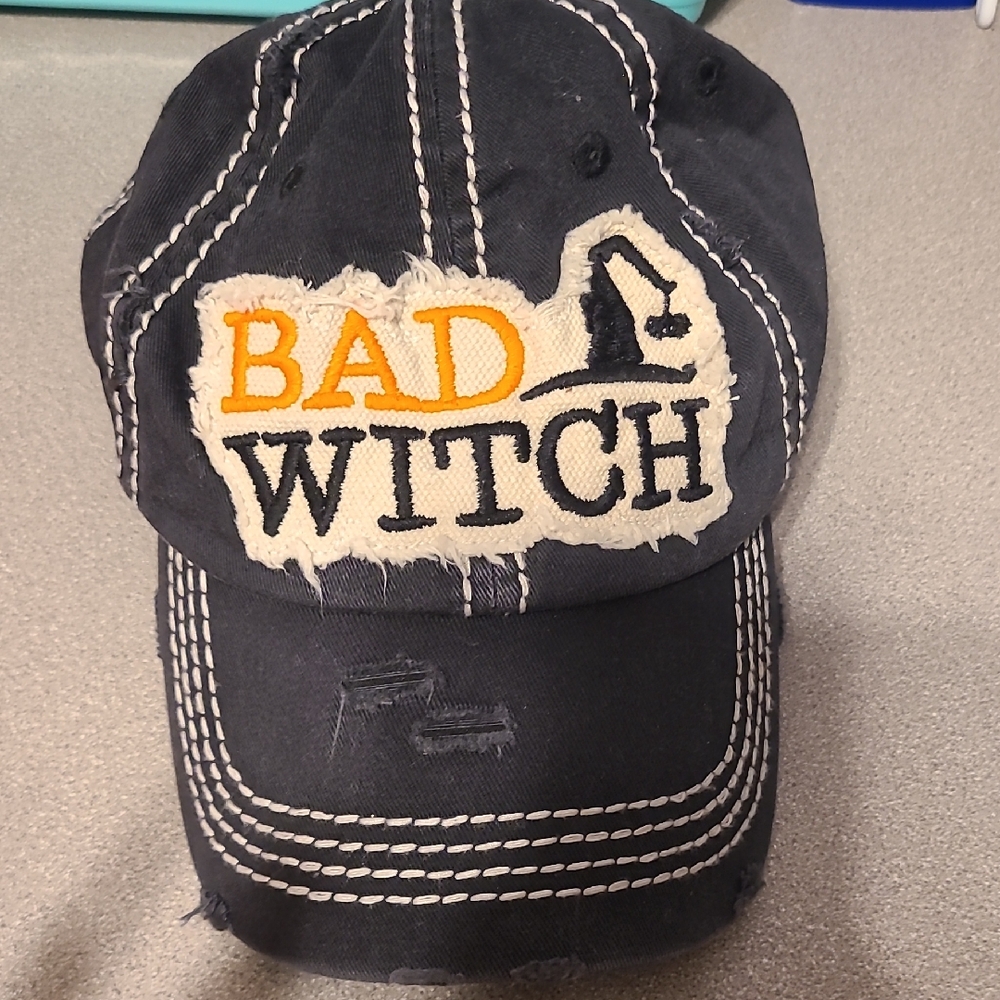 KBETHOS Black and Orange Bad Witch Hat